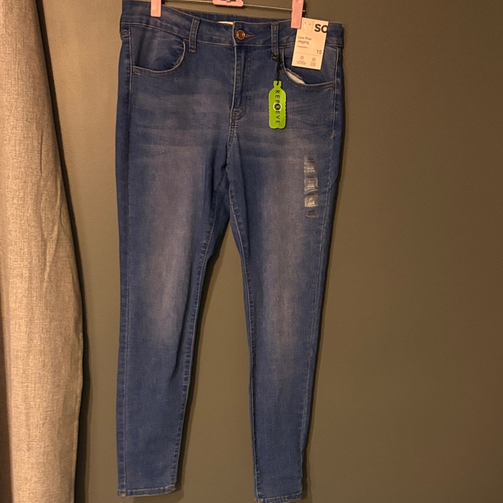 SO Women's Classic Blue Skinny Jeans
